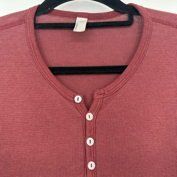 American Apparel Dexter Morgan Kill TV Shirt Mens Large Burgundy Thermal Henley - Picture 6 of 9